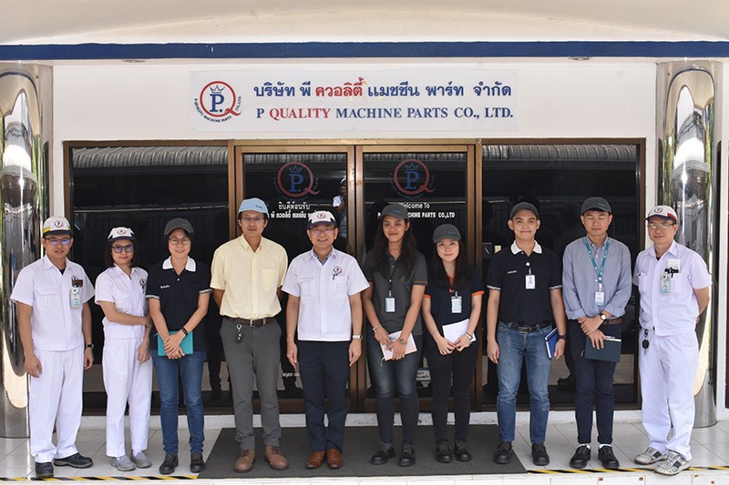 คุณพัฒนศักดิ์ แสนสมรส กรรมการผู้จัดการ บริษัทฯ ให้การต้อนรับลูกค้าจาก Siam Kubota Corporation Co.,Ltd. ซึ่งได้เข้าเยี่ยมชม กระบวนการผลิตในส่วนโรงงาน, ไลน์การผลิต ,ห้องปฏิบัติการทดสอบ กิจกรรม Kaizen Community และเข้าเยี่ยมชมการทำงานระบบการวางแผนโดยใช้ระบบ ERP เมื่อวันที่ 30 กรกฏาคม 2562